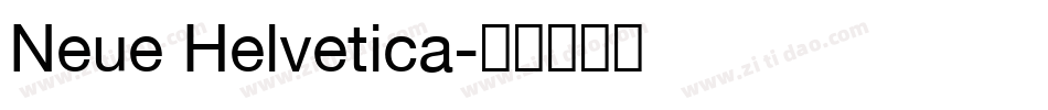 Neue Helvetica字体转换